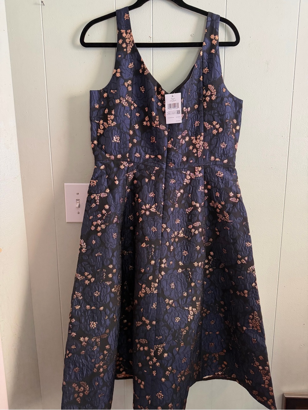 KATE SPADE ♠️ GET HOLIDAY READY Full Bloom Metallic Grace Dress X-LARGE